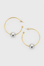Argola Bola Banho Duplo