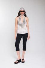Blusa Frente Única Poá