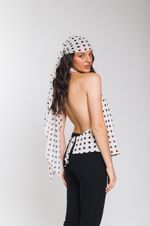 Blusa Frente Única Poá