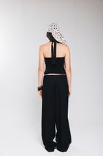 Calça de Prega Linho Preto 