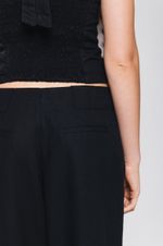 Calça de Prega Linho Preto 