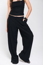 Calça de Prega Linho Preto 