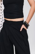 Calça de Prega Linho Preto 