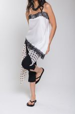 Regata de Cetim com Renda Off White