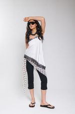 Regata de Cetim com Renda Off White