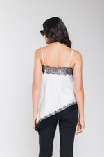 Regata de Cetim com Renda Off White