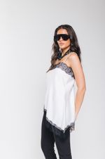Regata de Cetim com Renda Off White