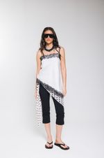Regata de Cetim com Renda Off White