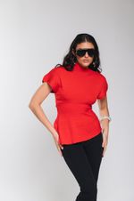  Blusa de Tricot Joy Vermelha