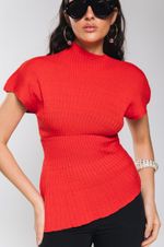  Blusa de Tricot Joy Vermelha