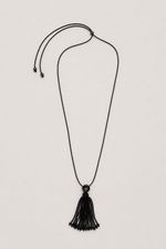 Colar Pingente Tassel Miçangas