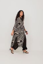 Blusa Assimétrica Estampada Siesta 