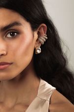 Kit Piercings Cravejados Dourados