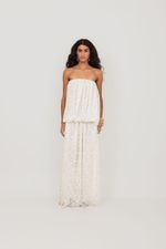 Vestido Balonê Renda Off White