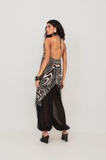  Túnica Estampada com Renda Siesta