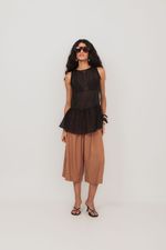 Blusa Organza Preta