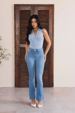 CALÇA FLARE DENIM DZ21660