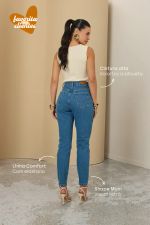 Calça Jeans Feminina Mom Cintura Alta – Denim Zero
