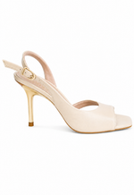 SANDALIA LIA LINE SALTO DOURADO