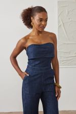 MACACÃO JEANS WIDE LEG DZ8057