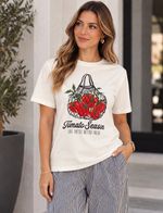 TSHIRT CANELLI TOMATO 1253