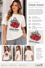 TSHIRT CANELLI TOMATO 1253