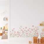 Adesivo de Parede Infantil Buquê Floral Aquarela Delicado