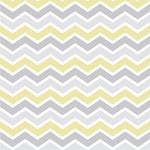 Papel de Parede Adesivo Chevron Cinza e Verde - Amarelo Limão