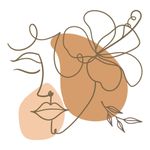 Adesivo de Parede Mulher Floral Boho