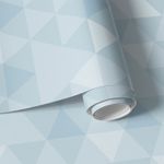 Papel de Parede Triângulos Tons de Azul