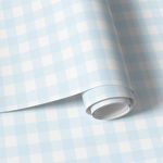 Papel de Parede Xadrez Azul Bebê