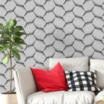 Papel de Parede Losango de Linhas Abstratas