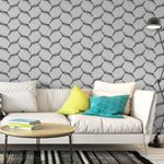 Papel de Parede Losango de Linhas Abstratas