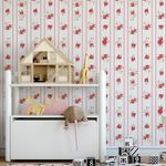 Papel de Parede Florezinhas Vermelhas