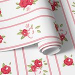 Papel de Parede Florezinhas Vermelhas