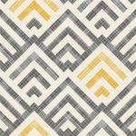 Papel de Parede Geométrico Abstrato Amarelo e Preto