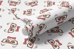 Papel de Parede Infantil Minimalista Gato de Óculos