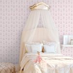 Papel de Parede Infantil Ballet Laço e Sapatilha