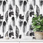 Papel de Parede Penas Pretas