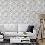 Papel de Parede Floral Branco