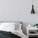Papel de Parede Padrão Arabesco Floral