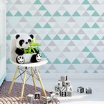 Papel de Parede de Triângulos (Tons de Verde)