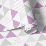 Papel de Parede de Triângulos (Tons de Lilás)