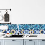 Papel de Parede Mosaico Azulejo Português 