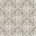 Papel de Parede Bege com Arabesco 