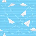 Papel de Parede de Aviãozinho de Papel
