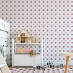 Papel de Parede Bolinhas (Tons de Rosa)