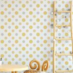 Papel de Parede Bolinhas (Tons de Amarelo)