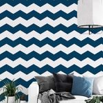 Papel de Parede Chevron (Azul Escuro)