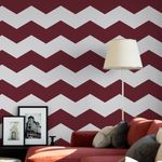 Papel de Parede Chevron Cor Vinho